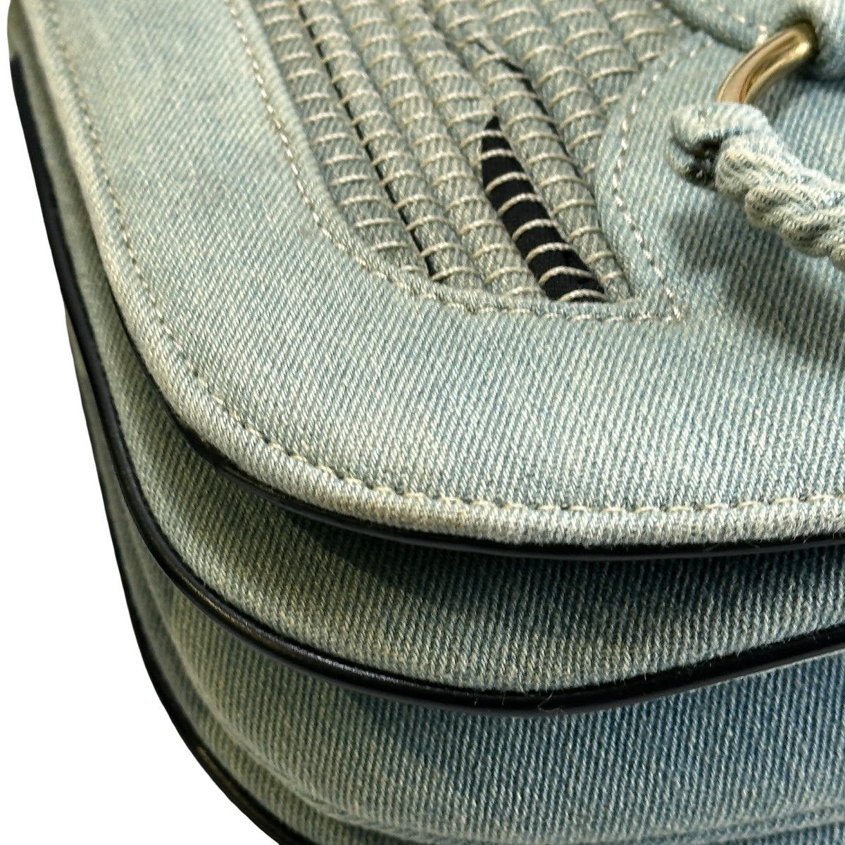 Used SEE BY CHLOE Denim Hana Shoulder Bag Blue
