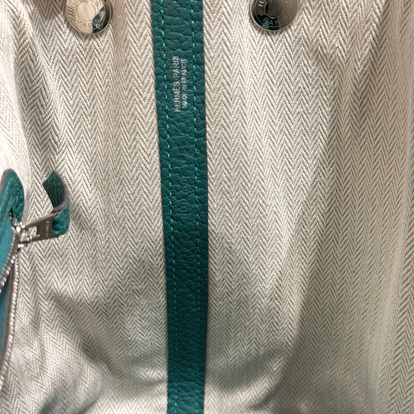 Used HERMÈS TC GP 30 Handbag PHW Green