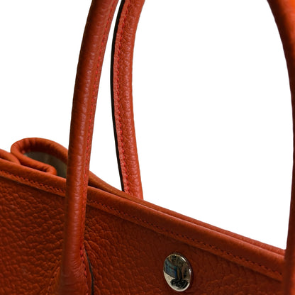 Used HERMES Negonda Garden Party Tote Bag Orange