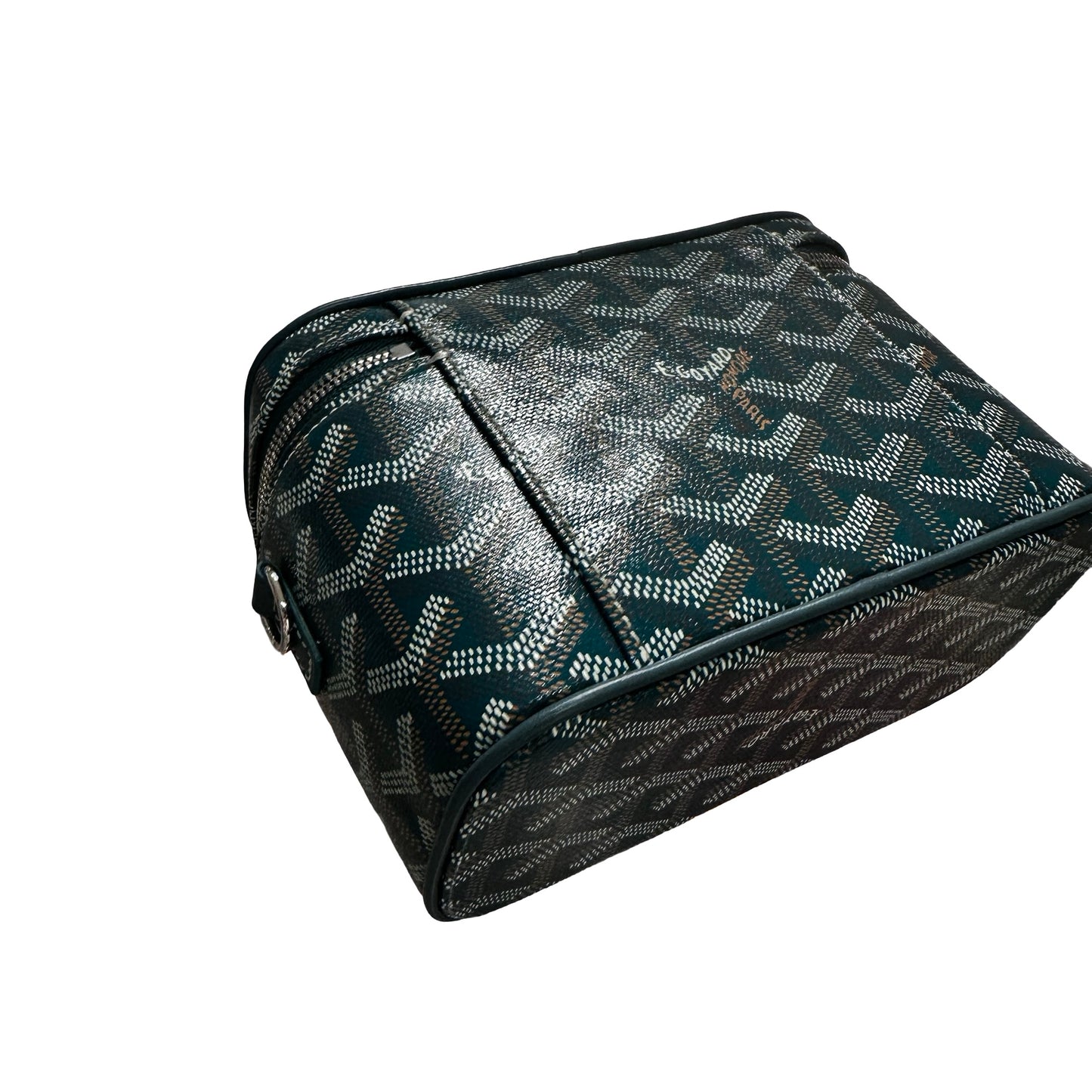 Used GOYARD Vanity case Shoulder Bag Green PHW