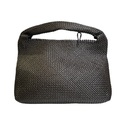Used BOTTEGA VENETA Intrecciato Woven Tote Handbag Brown