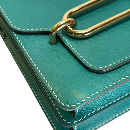 Used HERMES Epsom Roulis Shoulder Bag Green