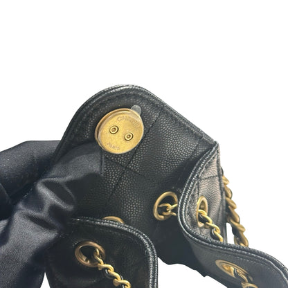 Brand New CHANEL Mini 25 Bag Shoulder Bag Black GHW