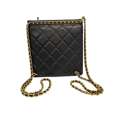 Used Chanel Caviar 23A Backpack Black GHW