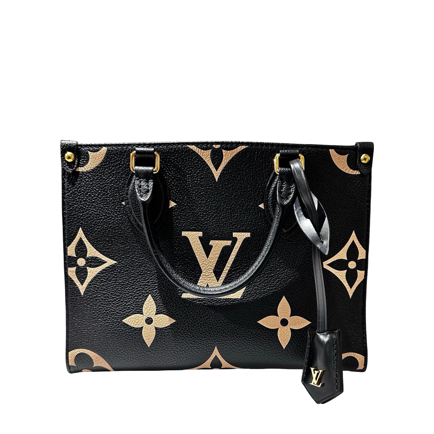 Used LOUIS VUITTON Monogram Empreinte Leather OnTheGo PM Two Way Shoulder Bag Black GHW