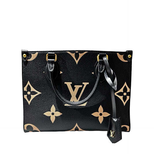 Used LOUIS VUITTON Monogram Empreinte Leather OnTheGo PM Two Way Shoulder Bag Black GHW
