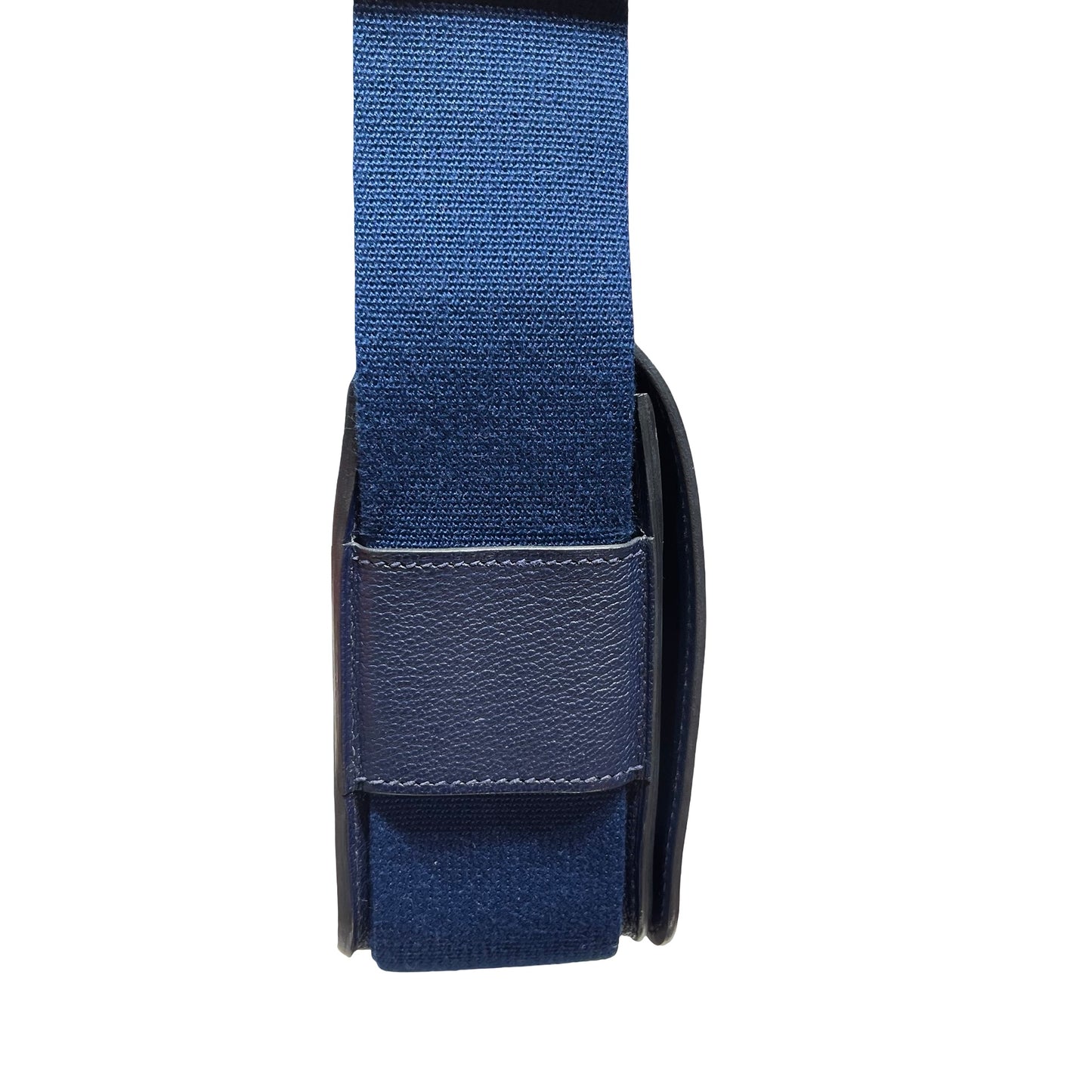 Used HERMÈS Geta Shoulder Bag Navy Blue GHW