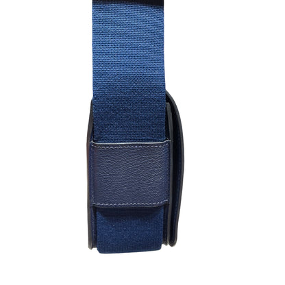 Used HERMÈS Geta Shoulder Bag Navy Blue GHW