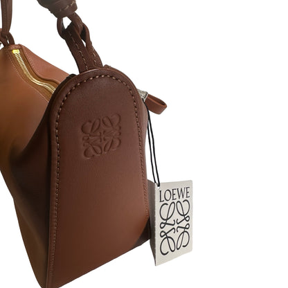 Used LOEWE Basket Bag Shoulder Bag Brown PHW
