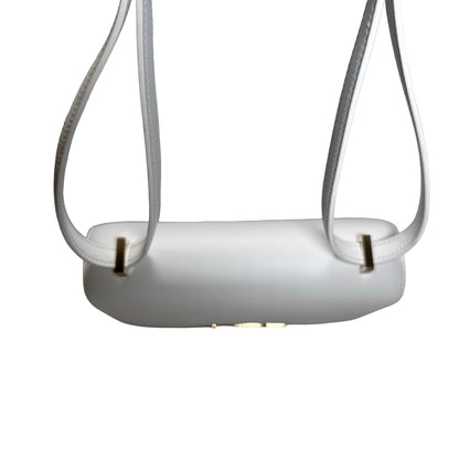 Used HERMES MINI CONSTANCE Shoulder Bag WHITE GHW