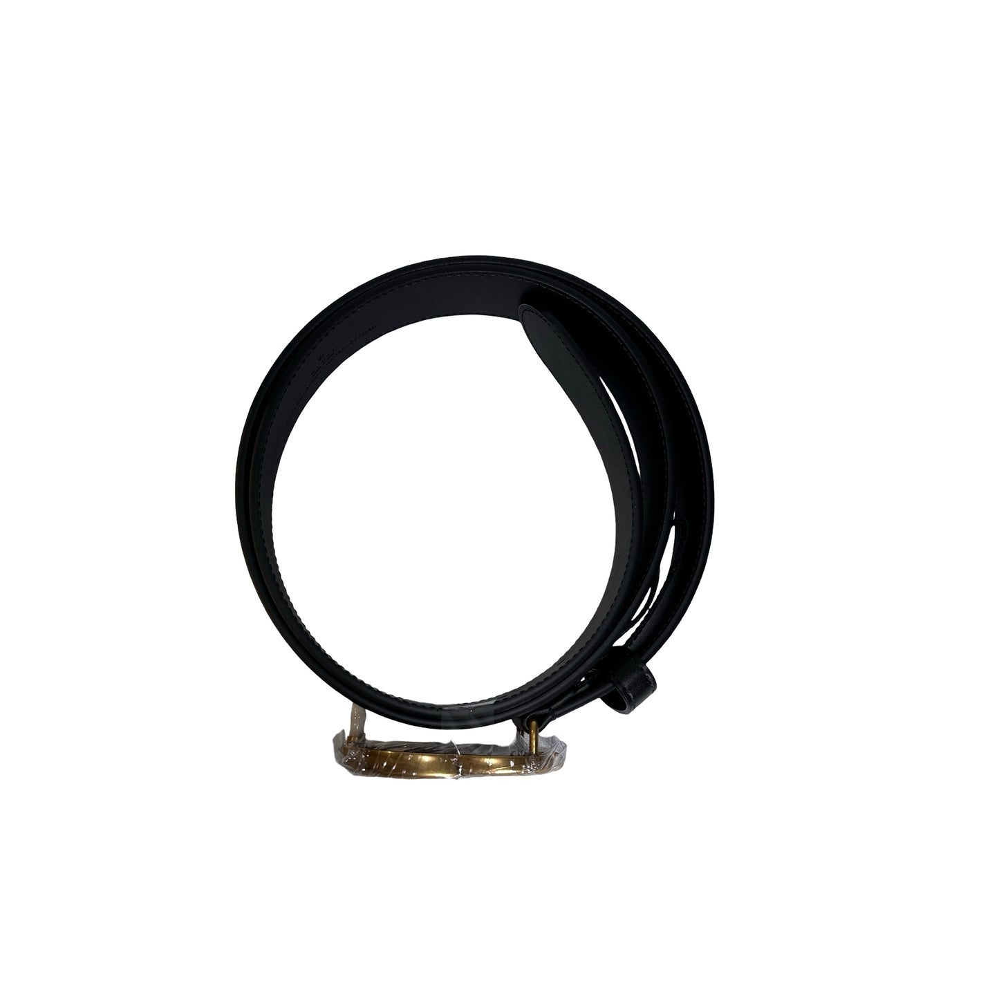 Brand New GUCCI Leather Double G Marmont Belt Black GHW