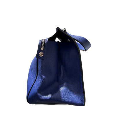 Used CÉLINE Edge Handbag Navy Blue PHW
