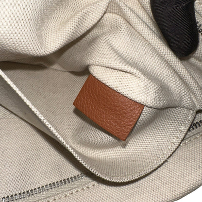 GOYARD Logo Stripes Toiletries Bag Pouch Beige Brown Black