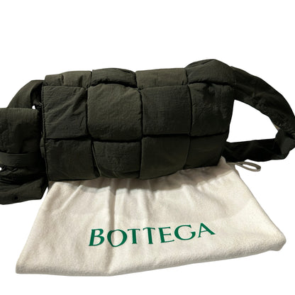 Used BOTTEGA VENETA Nylon Cassette Cross Body Bag Green