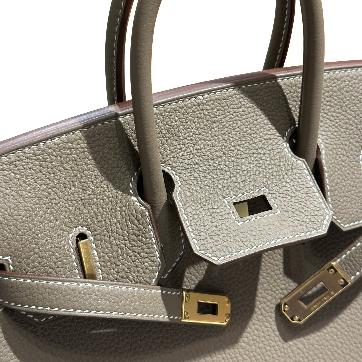 Brand New HERMES Togo Birkin Handbag Etoupe