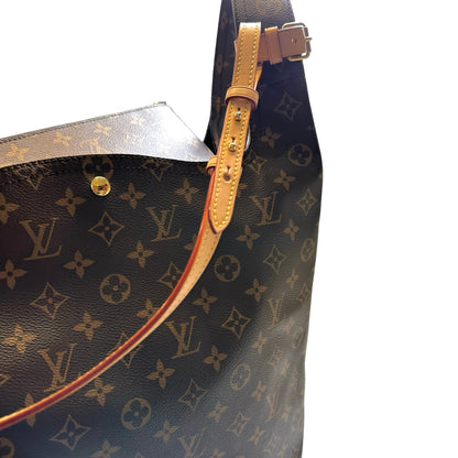 Used LOUIS VUITTON Monogram Tote Handbag Brown