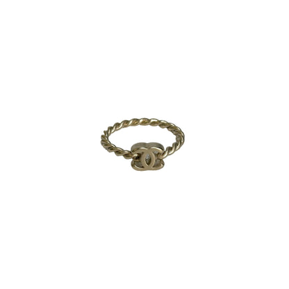 Used CHANEL Rings Ring GHW White