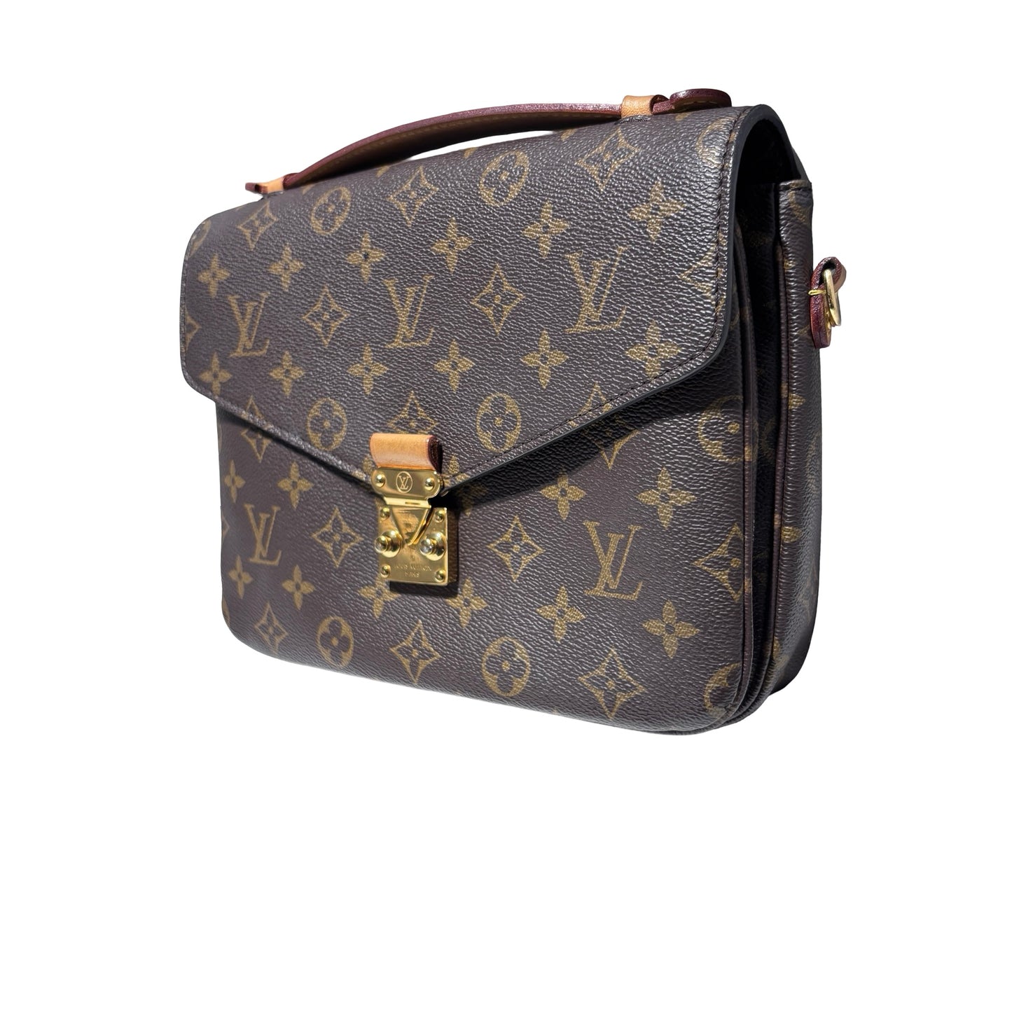 Used LOUIS VUITTON Monogram Canvas Pochette Métis Shoulder Bag Monogram Brown GHW