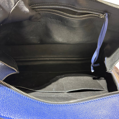 Used CÉLINE Edge Handbag Navy Blue PHW