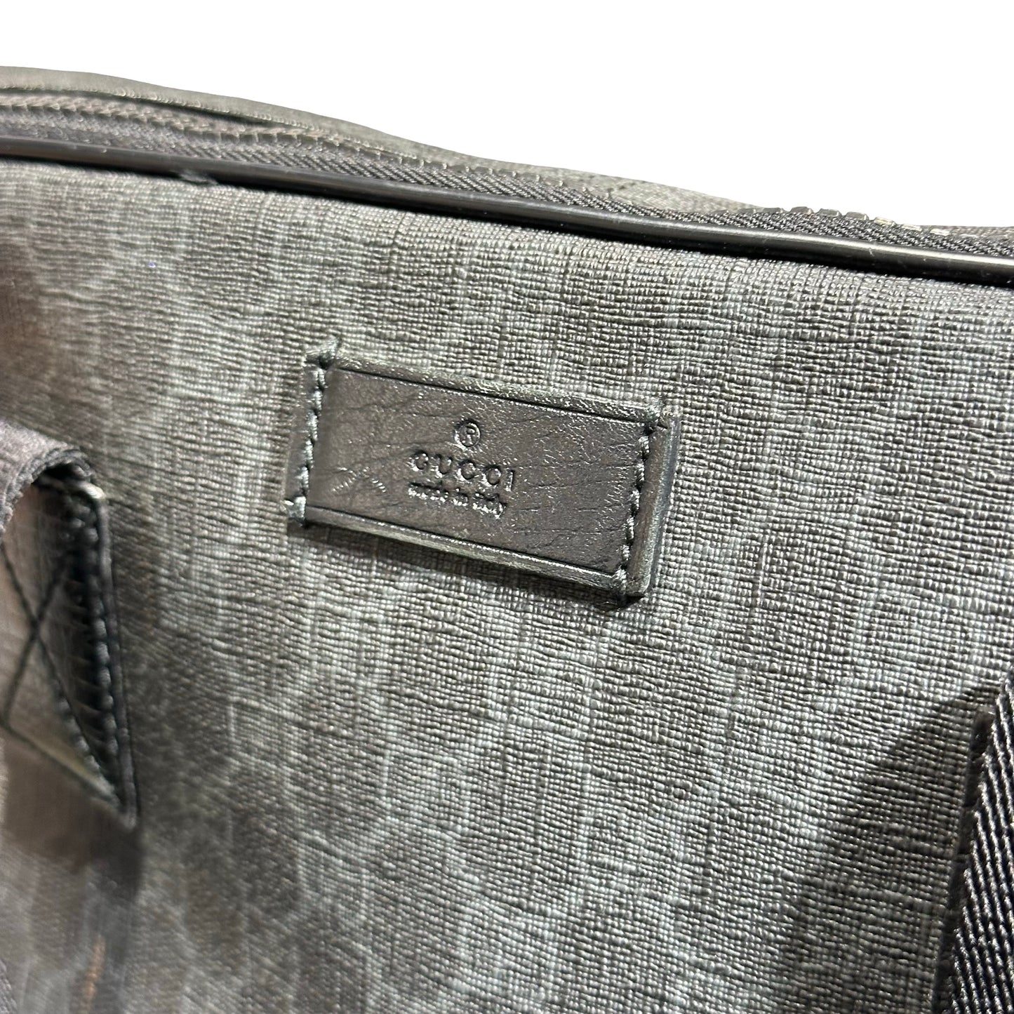 Used GUCCI GG CANVAS Handbag Briefcase Black