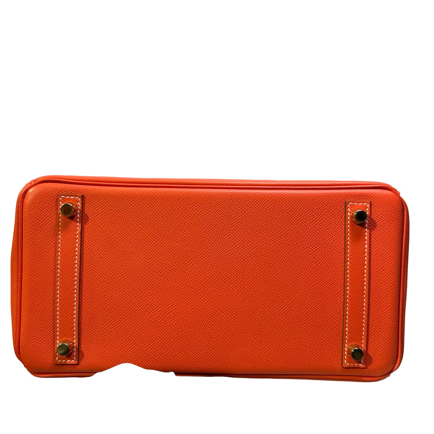 Used HERMES Epsom Birkin Handbag Orange