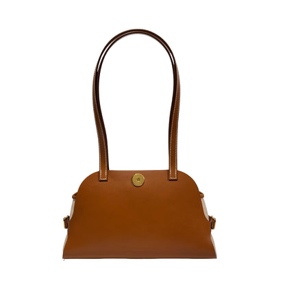 Unused Hermès Swift leather Canvas SAC TABLIER SELLIER Shoulder Bag Brown GHW