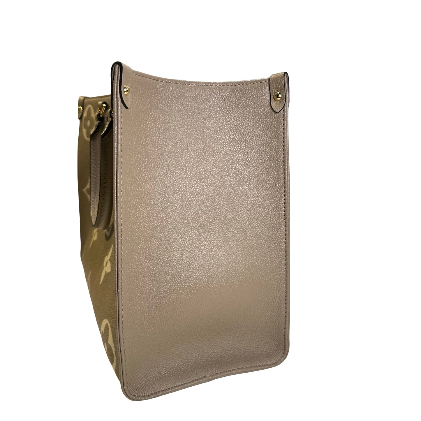 Used LOUIS VUITTON Monogram Empreinte Giant Monogram OnTheGo Tote Bag Tourterelle Creme