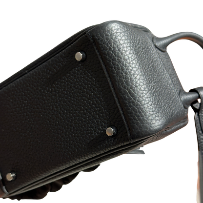 Brand New HERMES Taurillon Clemence Lindy Mini II Handbag Noir Black