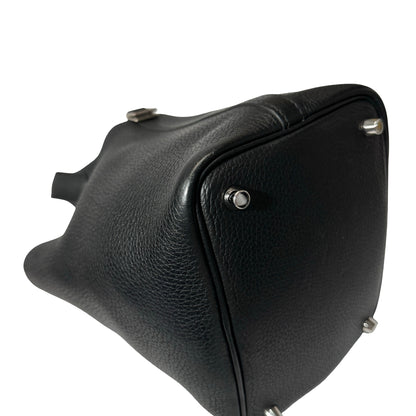 Used HERMÈS Picotin 18 Bucket Bag Black PHW