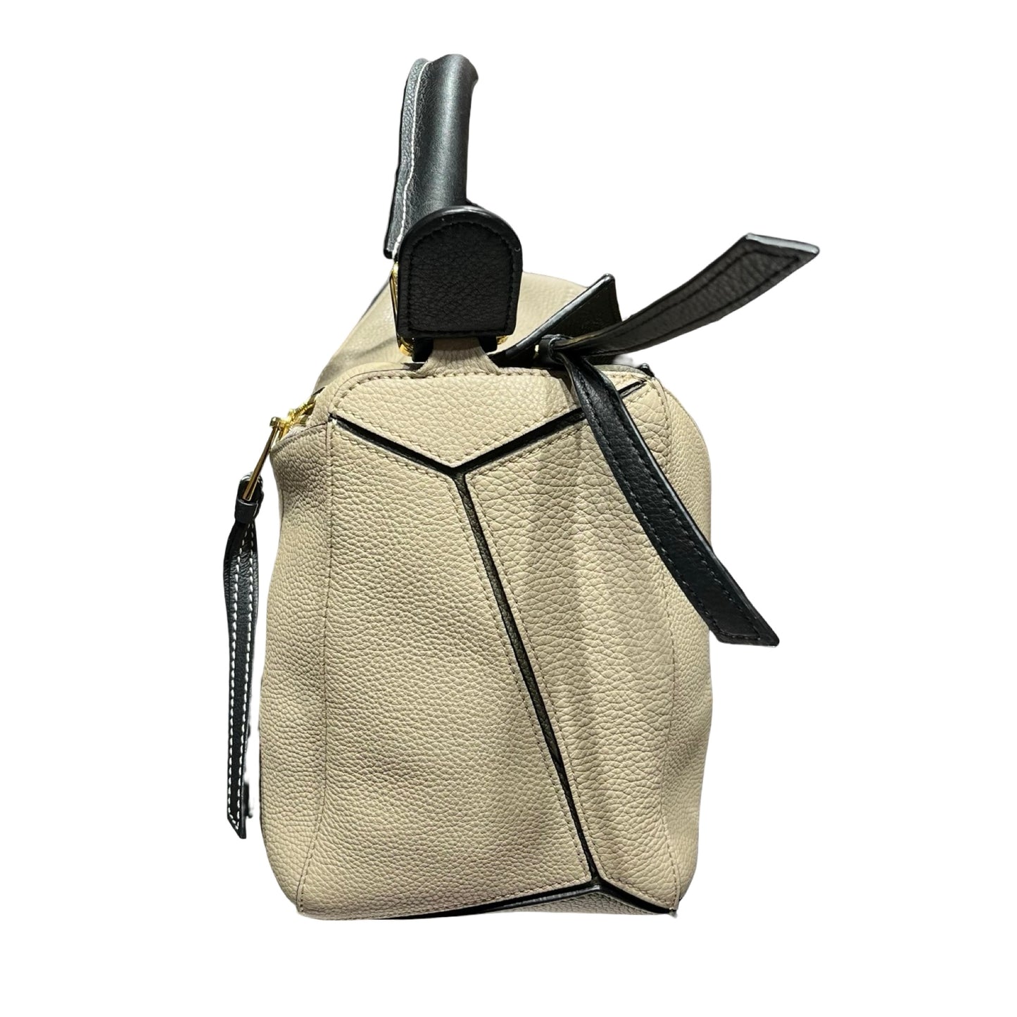 Used LOEWE Puzzle Crossbody Bag Beige Green