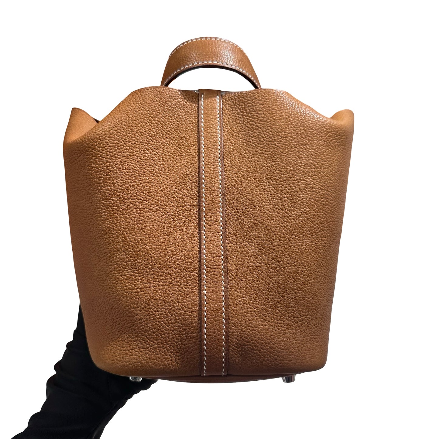 Unused HERMÈS Picotin 18 Handbag Brown PHW