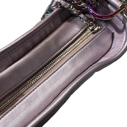 Used CHANEL Gabrielle Shoulder Bag Light purple Rainble HW
