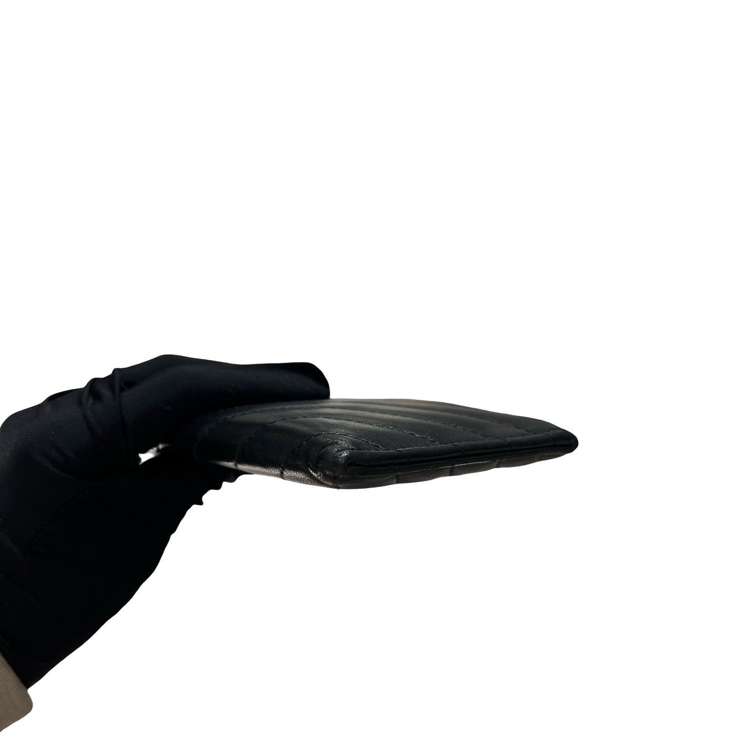 Used CHANEL Wallet Black GHW