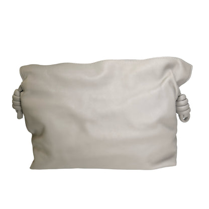 Used LOEWE Lambskin Flamenco Cross body bag Grey