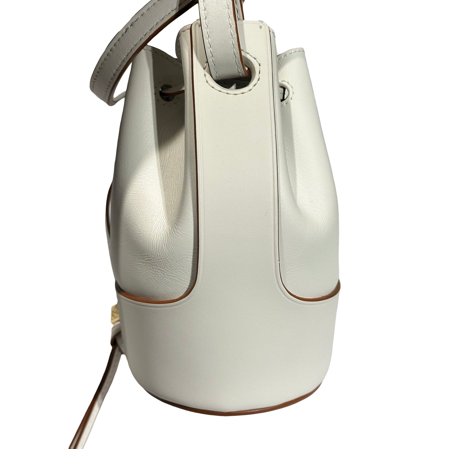 Used LOEWE Calfskin Leather Balloon Small Cross Body Bag White