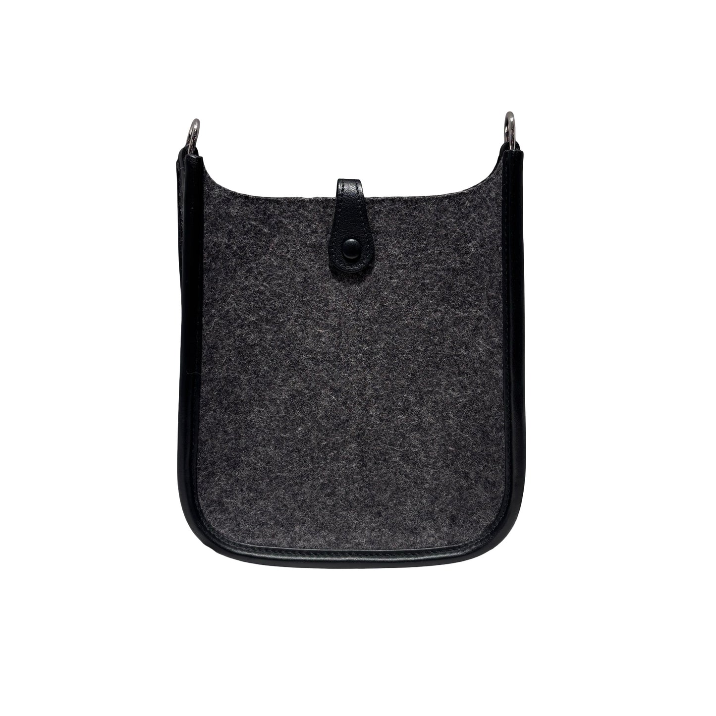 Used HERMÈS Wool MINI EVELYNE Cross Body Bag 0L Gris Moyen PHW