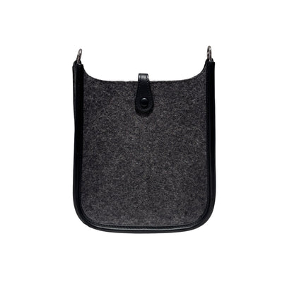 Used HERMÈS Wool MINI EVELYNE Cross Body Bag 0L Gris Moyen PHW