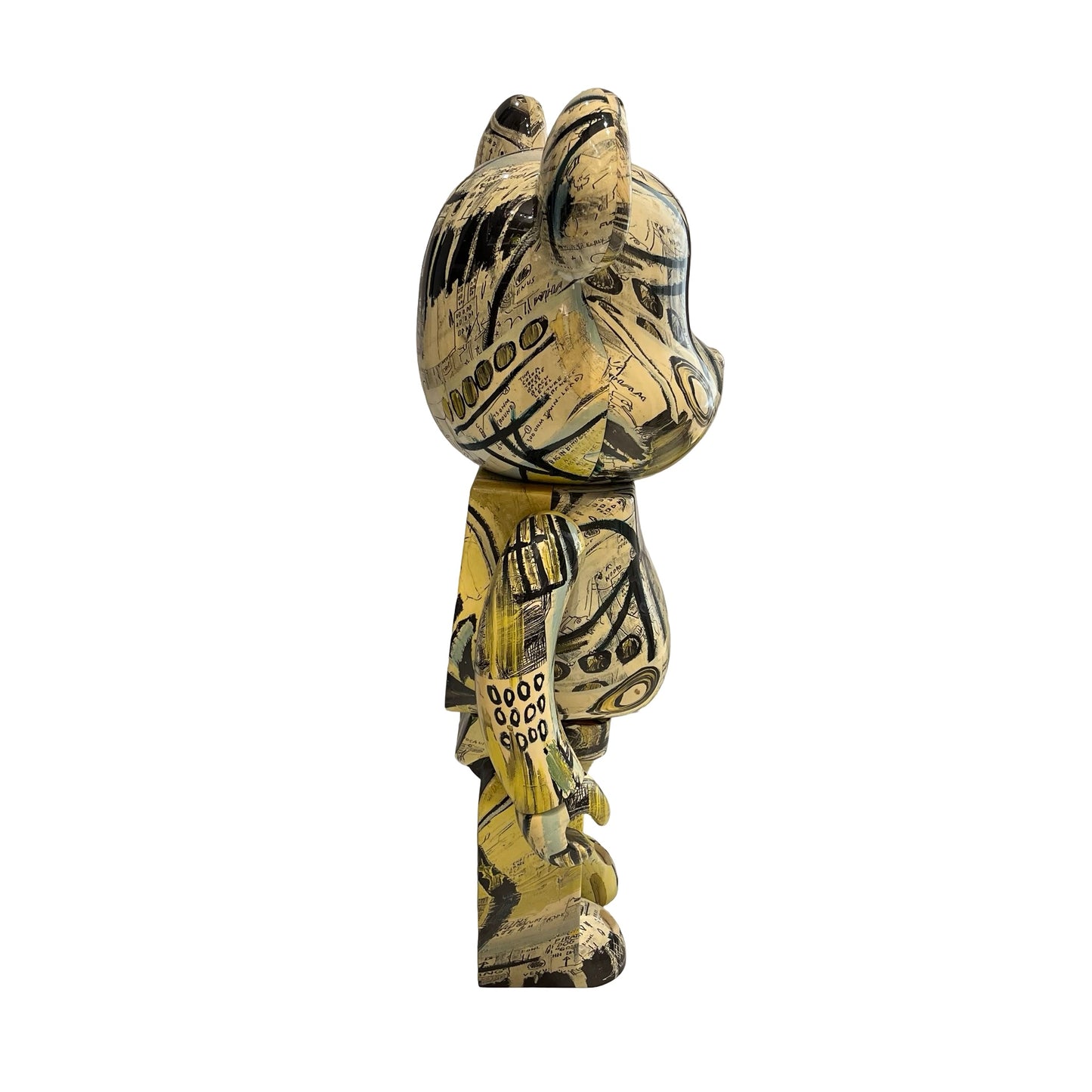Used BEAR BRICKS Basquiat Artwork BE@RBRICK Jean-Michel Basquiat Accessories Multi-color