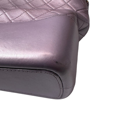 Used CHANEL Gabrielle Shoulder Bag Light purple Rainble HW