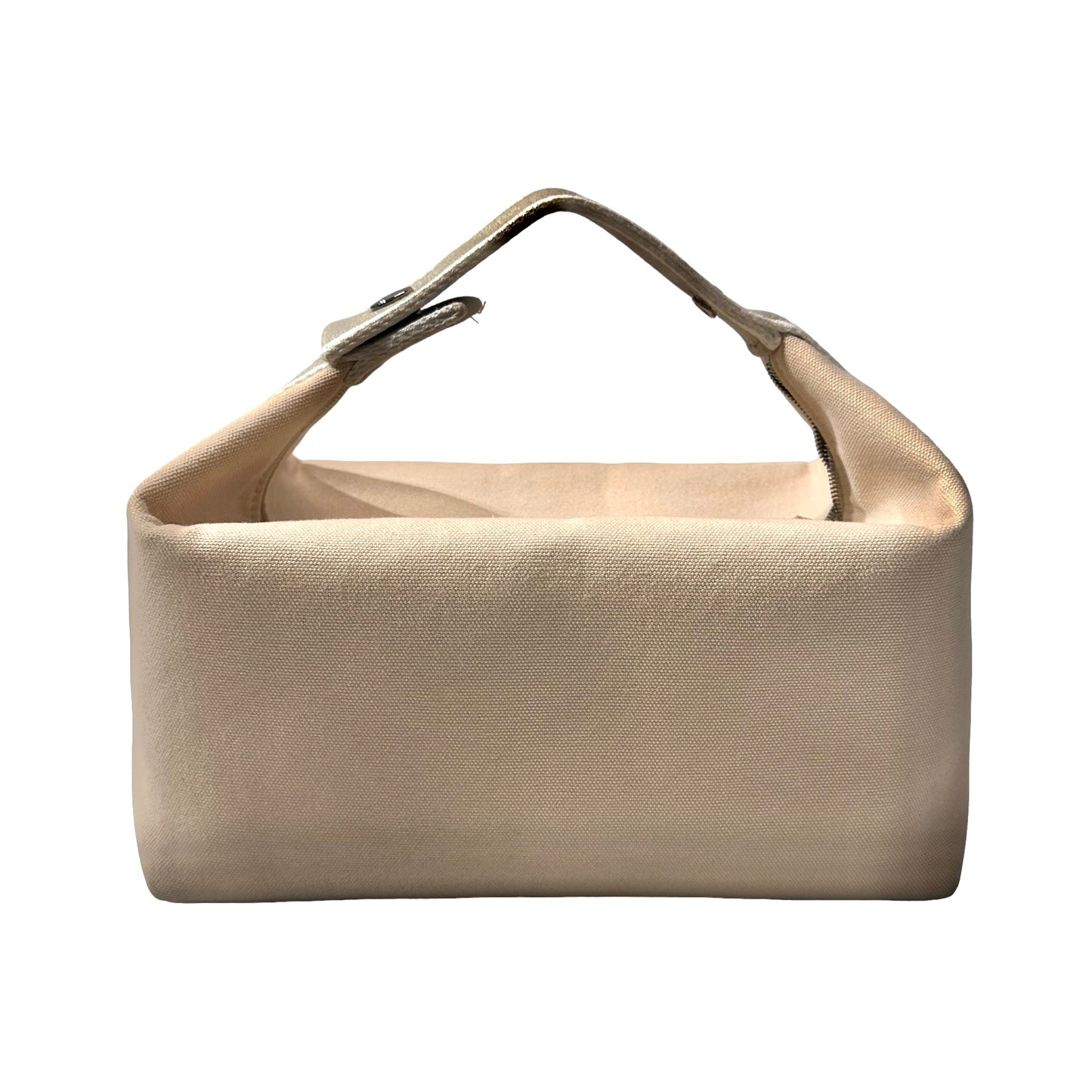 HERMES Canvas Bride-a-Brac GM Pouch Beige