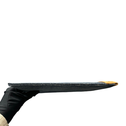 Used SAINT LAURENT Clutch Denim Blue GHW