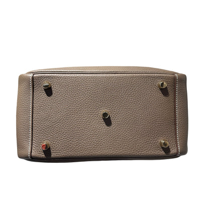 Used HERMÈS Lindy 26 Handbag Etoupe (18) GHW