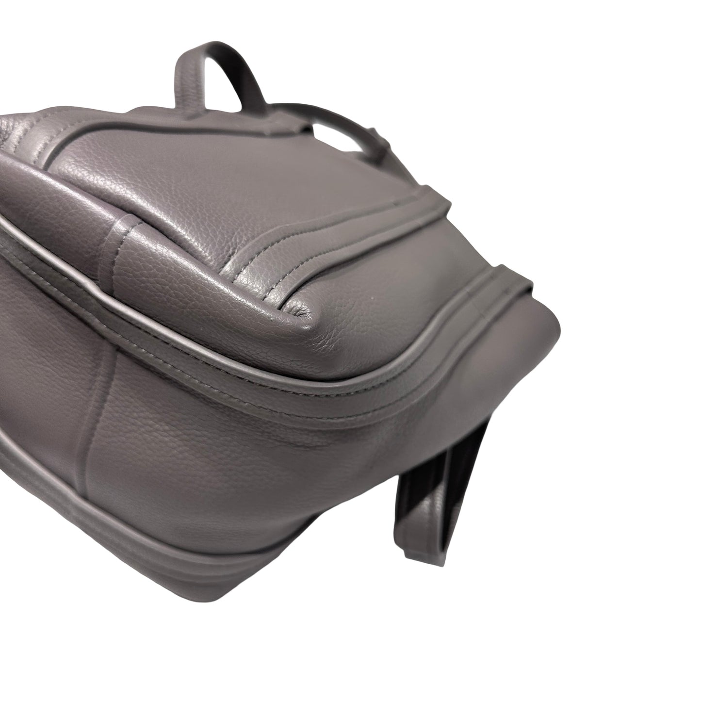 Used BALENCIAGA Calfskin Leather Everyday Shoulder Bag Grey PHW