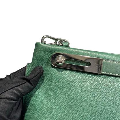 Used LOEWE Cross Body Bag GREEN PHW