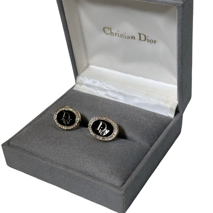 Used DIOR Yellow Gold Vintage Cufflinks Brooch