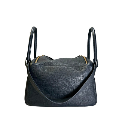 Used HERMES Tc Lindy 26 Shoulder Bag Black Ghw