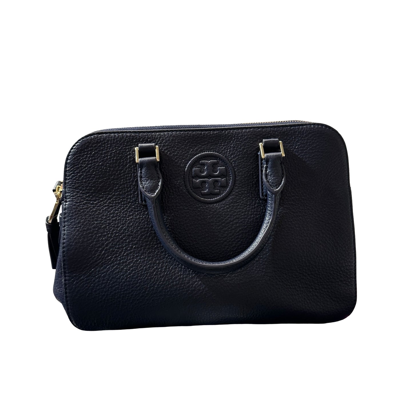 Used TORY BURCH Two way shoulder Shoulder Bag Navy Blue GHW