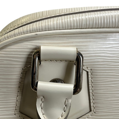 Used LOUIS VUITTON Epi Epi Montaigne PM Handbag White