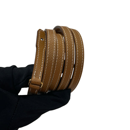 Used HERMÈS Epsom Leather KELLY. TO GO Cross Body Bag Gold (37) GHW