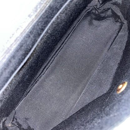 Used CHANEL Denim Matelasse Single Flap Chain Shoulder Bag Light Blue GHW